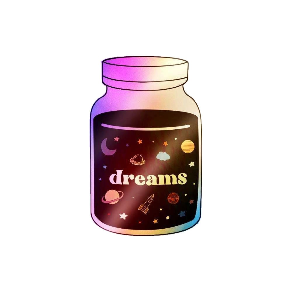 Dreams Holographic Sticker